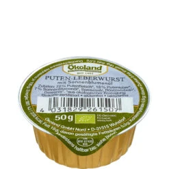 Ökoland Puten-Leberwurst Fein Mit Sonnenblumenöl ,