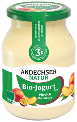 Andechser Natur Jogurt Mild Pfirsich-Maracuja, 500