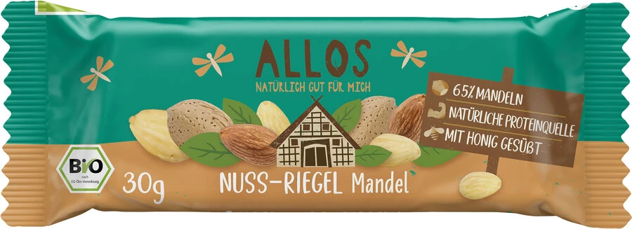 Allos Nuss-Schnitte Mandel, 30 Gr Stück 1 Allos Nuss-Schnitte Mandel, 30 Gr Stück