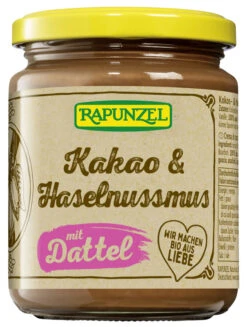 Rapunzel Kakao & Haselnussmus Mit Dattel, 250 G Gl