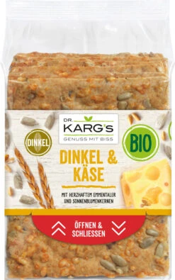 DR. KARG Feinschmecker Knäcke - Dinkel-Käse-Sonnen