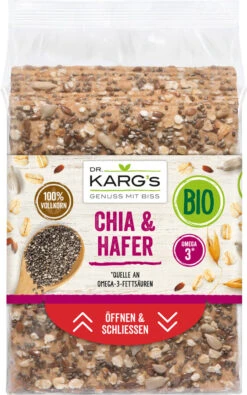 DR. KARG Knäckebrot Chia & Hafer, 200 Gr Beutel