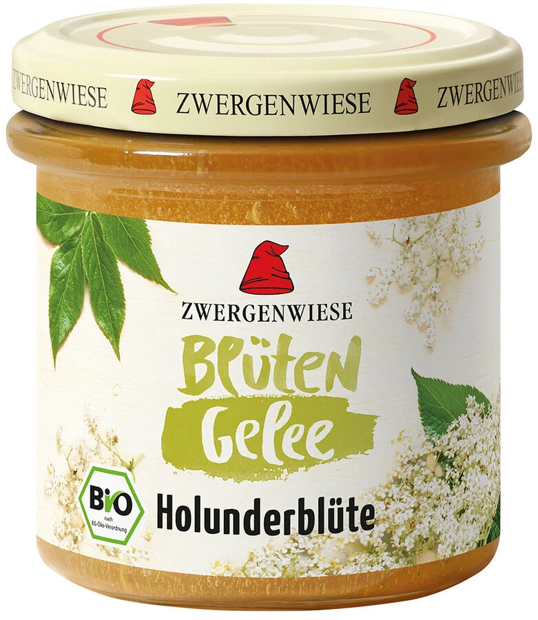 Zwergenwiese BlütenGelee Holunderblüte, 160 G Glas 1 Zwergenwiese BlütenGelee Holunderblüte, 160 G Glas