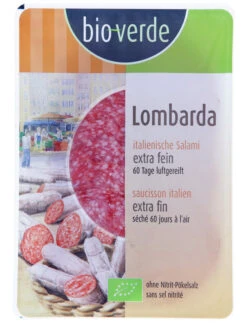 Bio-verde Salami Lombarda, 80 Gr Packung