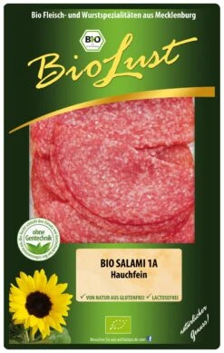 BioLust Bio Salami Geschnitten, 80 Gr