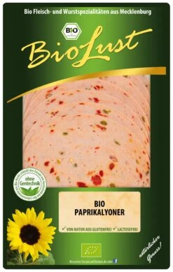BioLust Bio Paprikalyoner Geschnitten, 80 G
