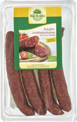 Buchonia Bio Rindermettwürstchen, 200 Gr