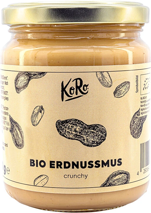 KoRo Erdnussmus Crunchy, 250 G Glas 1 KoRo Erdnussmus Crunchy, 250 G Glas
