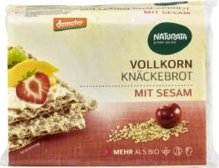 Naturata Vollkorn-Knäckebrot Mit Sesam Demeter, 250 Gr Packung