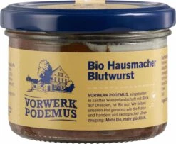 Vorwerk Podemu Bio Hausmacher Blutwurst, 170 Gr Glas