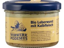 Vorwerk Podemu Bio Hausmacher Kalbfleischleberwurst, 170 Gr Glas