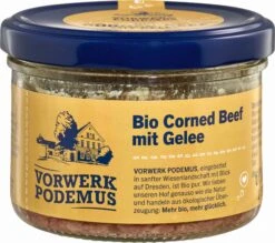 Vorwerk Podemu Bio Corned Beef, 170 Gr Glas