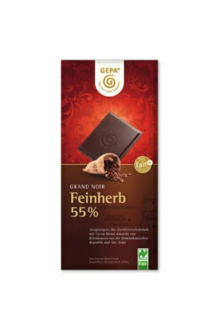 Gepa Grand Noir Feinherb 55%, 100 Gr Stück