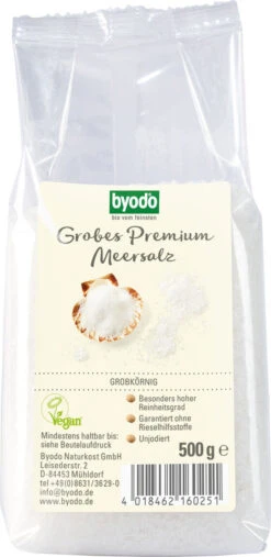 Byodo Grobes Premium Meersalz, 500 Gr Packung