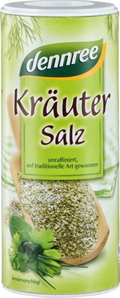 Dennree Kräutersalz, Unjodiert, 160 Gr Dose