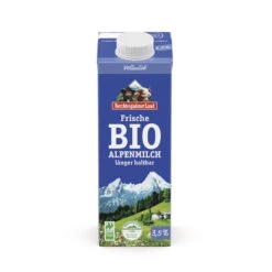Berchtesgadener Land Bio ESL-Alpenmilch, 1 Ltr Pac