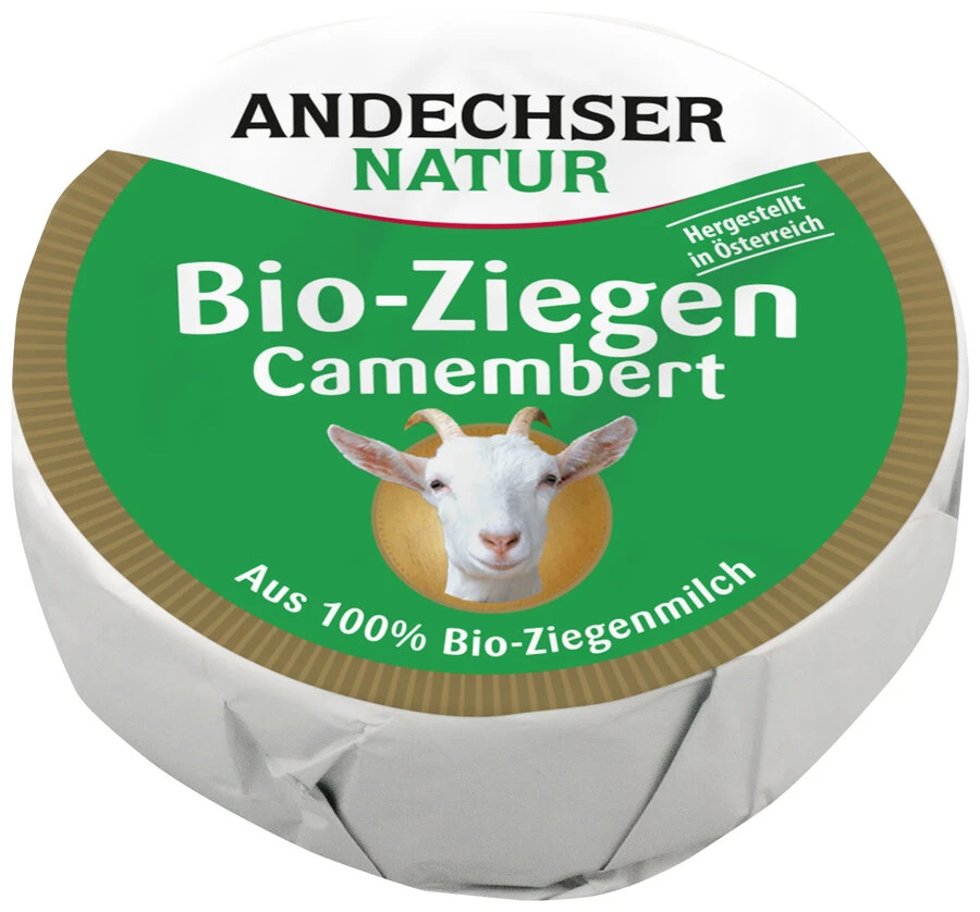 Andechser Natur Ziegencamembert, 100 G 1 Andechser Natur Ziegencamembert, 100 G