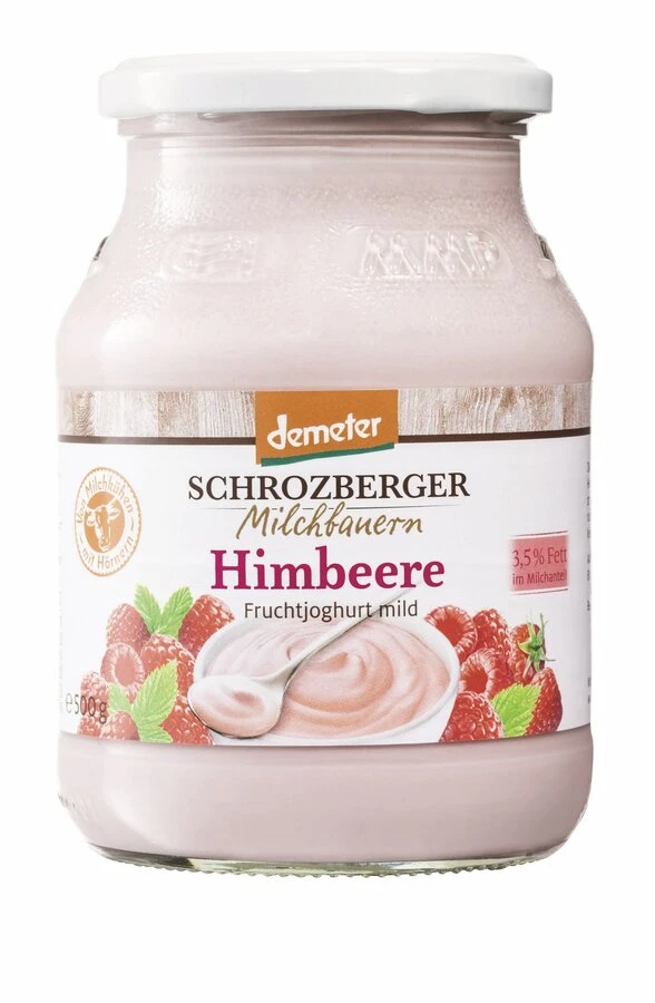 Schrozberger Milchbauern Joghurt Himbeere, 500 Gr 1 Schrozberger Milchbauern Joghurt Himbeere, 500 Gr