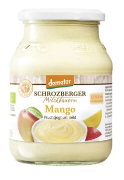 Schrozberger Milchbauern Joghurt Mango, 500 G Glas