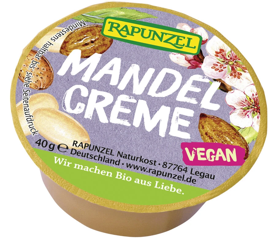 Rapunzel Mandel-Creme Portionsschale, 40 Gr Stück 1 Rapunzel Mandel-Creme Portionsschale, 40 Gr Stück