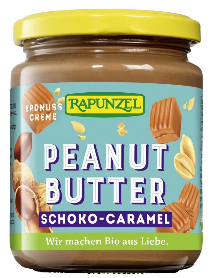 Rapunzel Peanut Butter Schoko Caramel, 250 Gr Glas 1 Rapunzel Peanut Butter Schoko Caramel, 250 Gr Glas