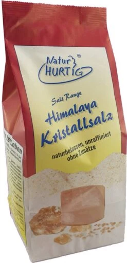 Natur Hurtig Himalajasalz Brocken, 1 Kg Packung
