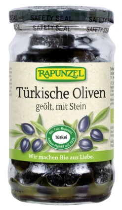 Rapunzel Türkische Oliven Schwarz, Mit Stein, Geöl