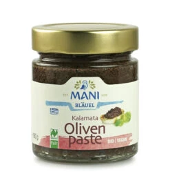 Mani Kalamata Olivenpaste, 180 Gr Glas