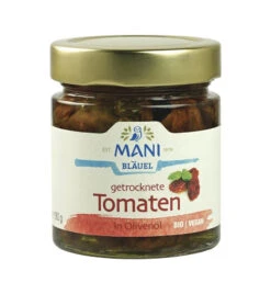 Mani Getrocknete Tomaten, In Olivenöl, 180 Gr Glas