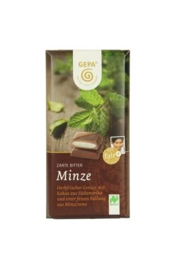 Gepa Zartbitter Minze, 100 G Stück