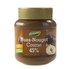 Dennree Nuss-Nougat-Creme 45%, 400 G Glas