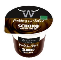 Weißenhorner Milch Manufaktur Pudding Mit Sahne Schoko, 175 G Becher